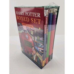 Harry Potter Books Set of 3 Box Hardcover 1999 JK Rowling RainCoast Sealed